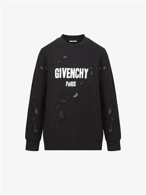 givenchy paris sweatsuit|givenchy paris sweatshirt destroyed.